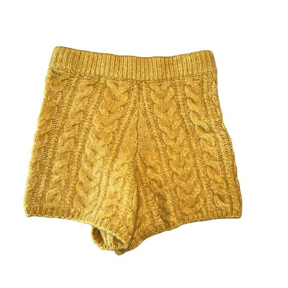 Daily Drills Pants - NWT Daily Drills Cable Knit Honey Gold Yellow Shorts Women's Size X-Small/Small